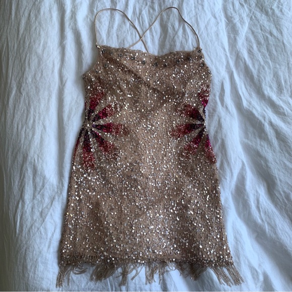 Tularosa Bellini Sequin Dress in Cherry Blossom Revolve - Picture 6 of 10